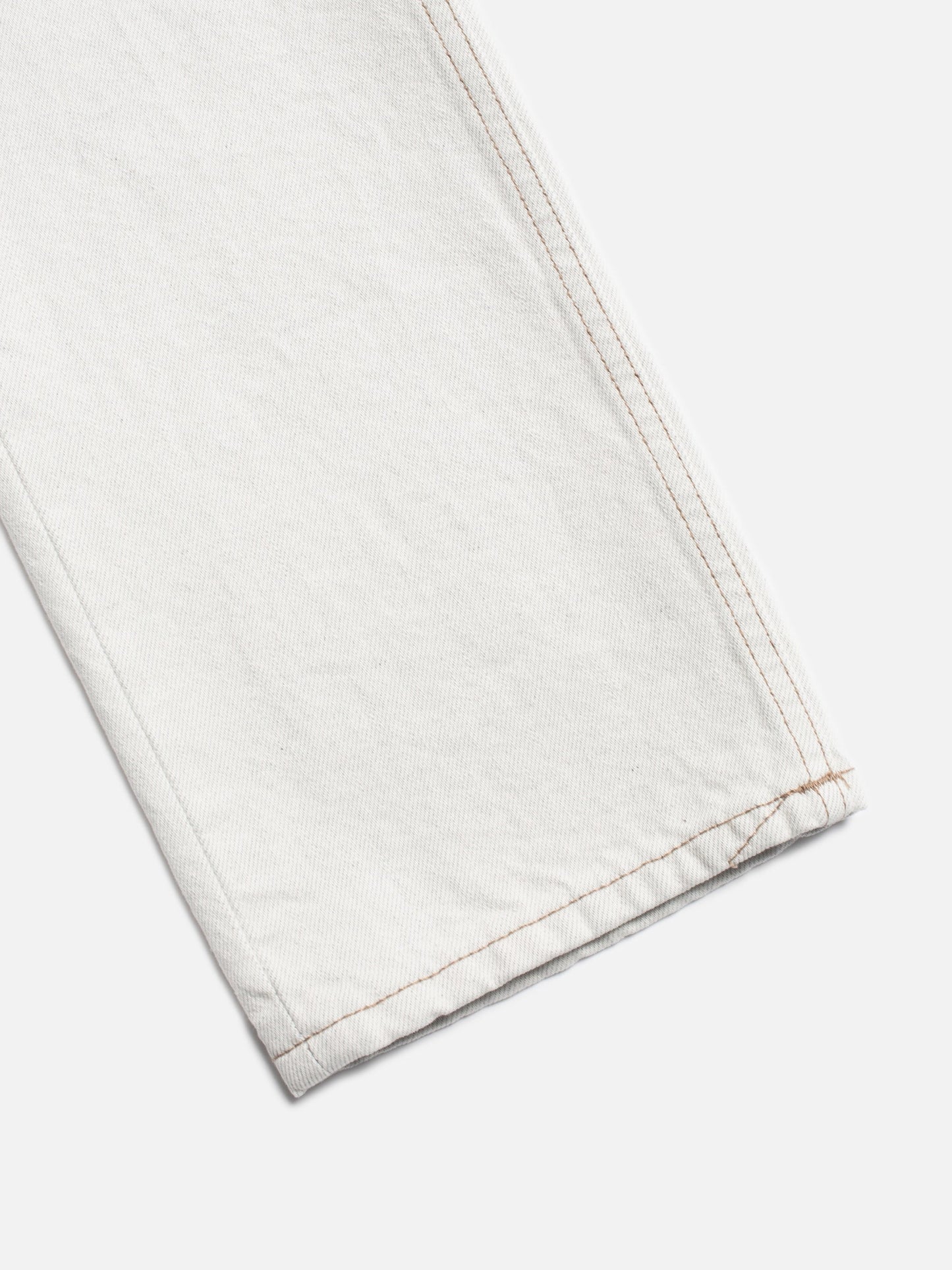 Jean droit blanc en coton recyclé - gritty jackson clay white