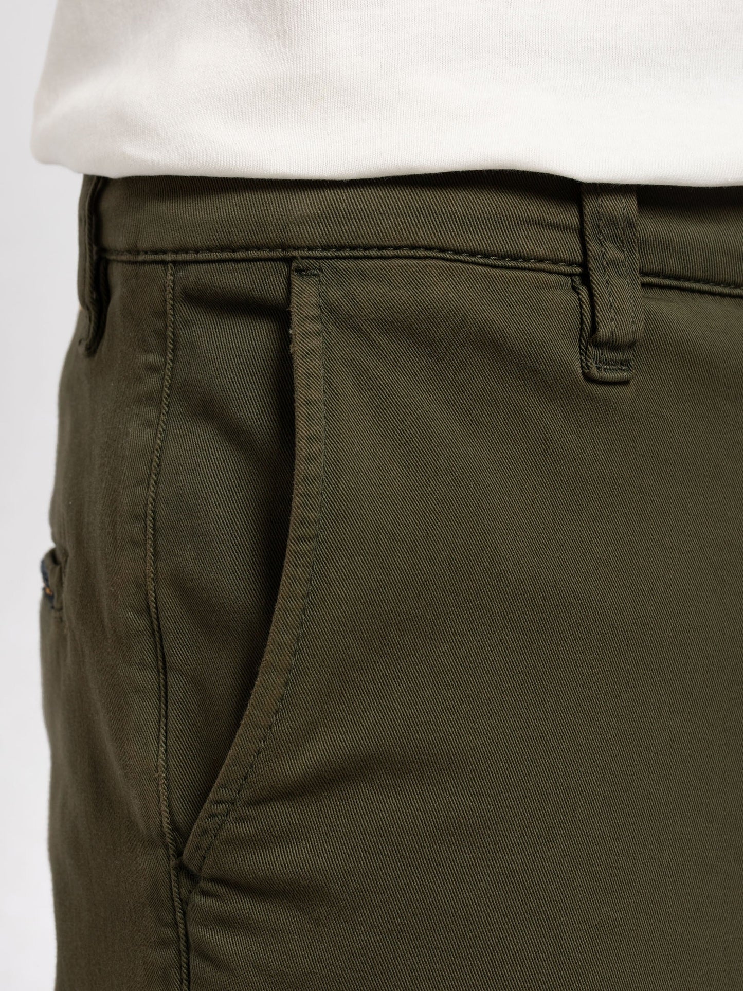 Chino slim en coton bio | Olive "easy alvin olive"