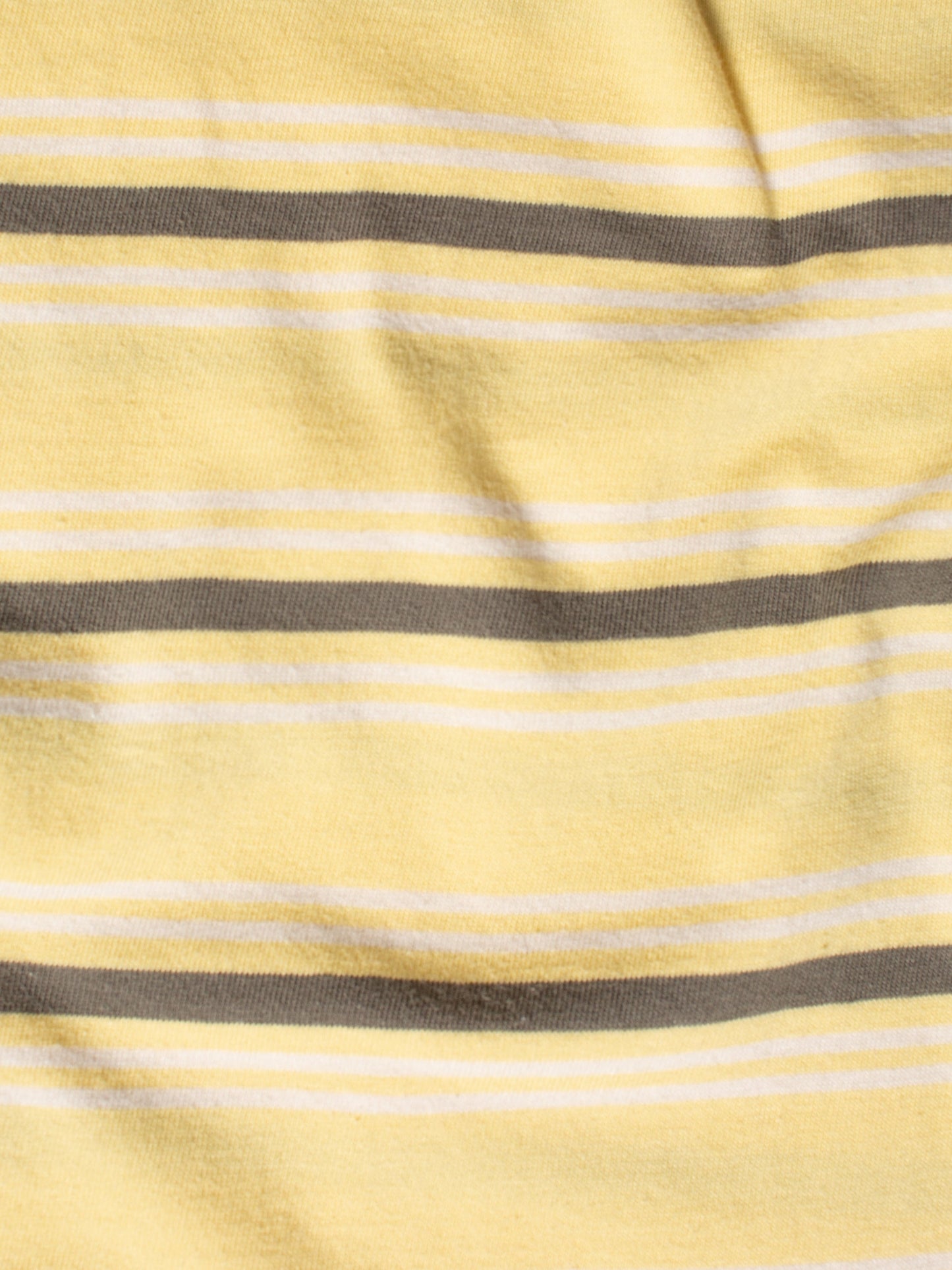 T-shirt rayé en coton bio | Jaune "leffe stripe tee citra"