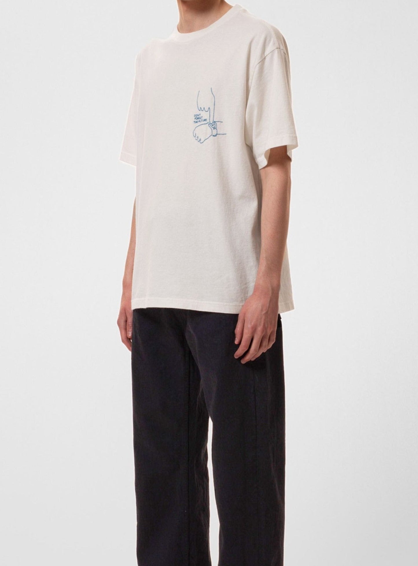T-shirt en coton bio | Blanc "koffe future tee offwhite"
