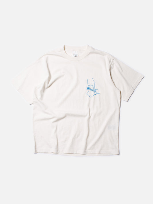 T-shirt en coton bio | Blanc "koffe future tee offwhite"