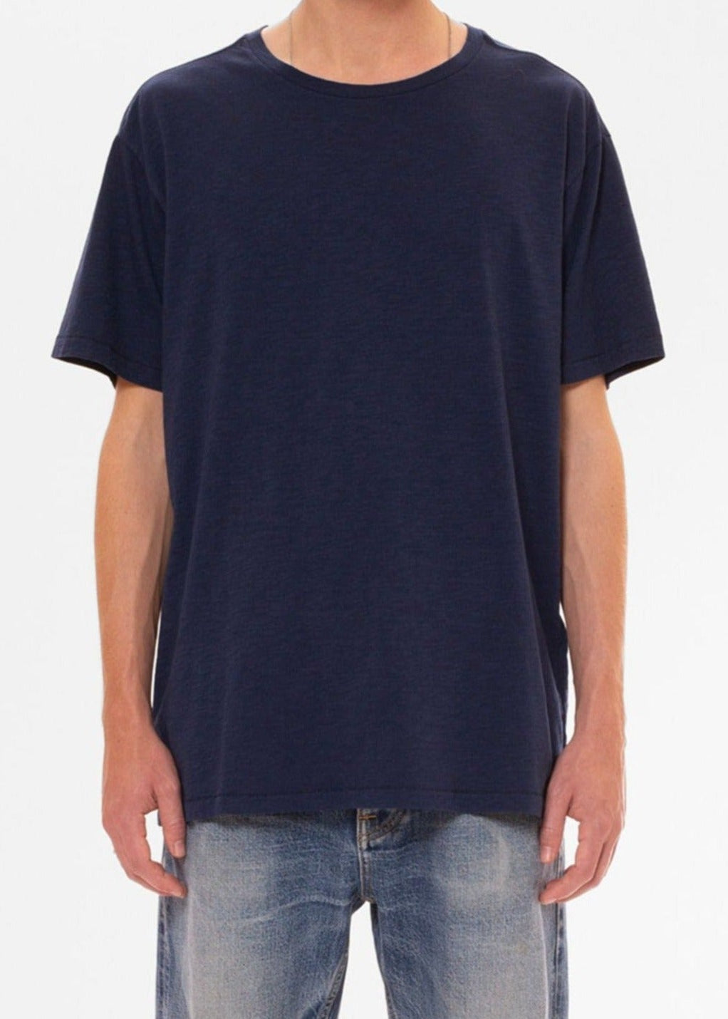T-shirt en coton bio | Bleu marine "roffe t-shirt french bue"