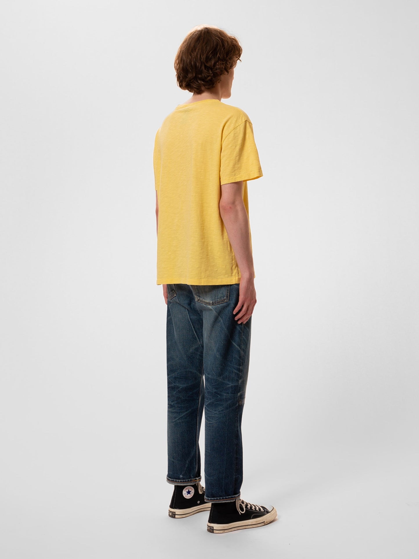 T-shirt en coton bio | jaune "roffe tee citra"