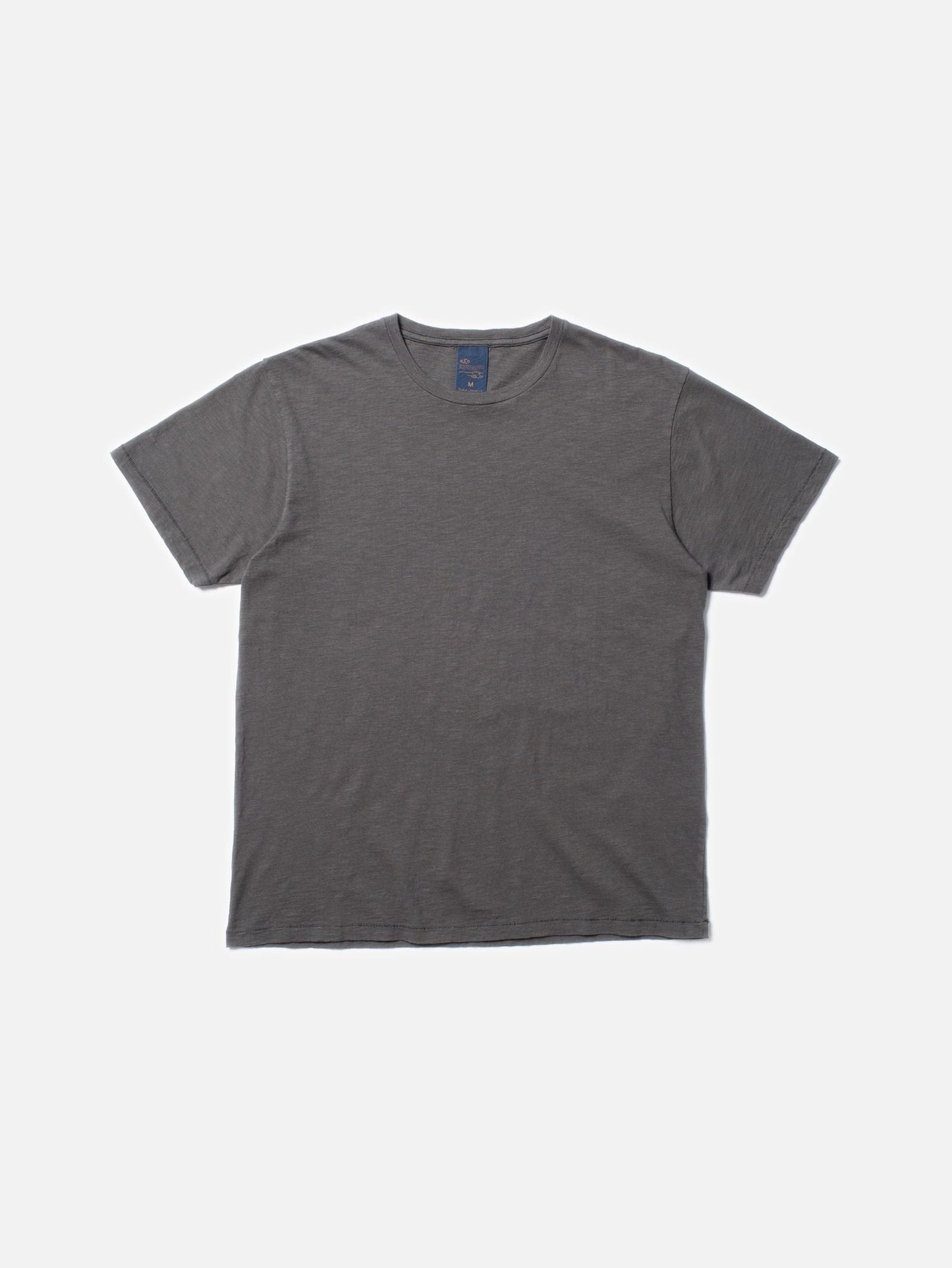 T-shirt uni en coton bio | marron "roffe t-shirt mud"