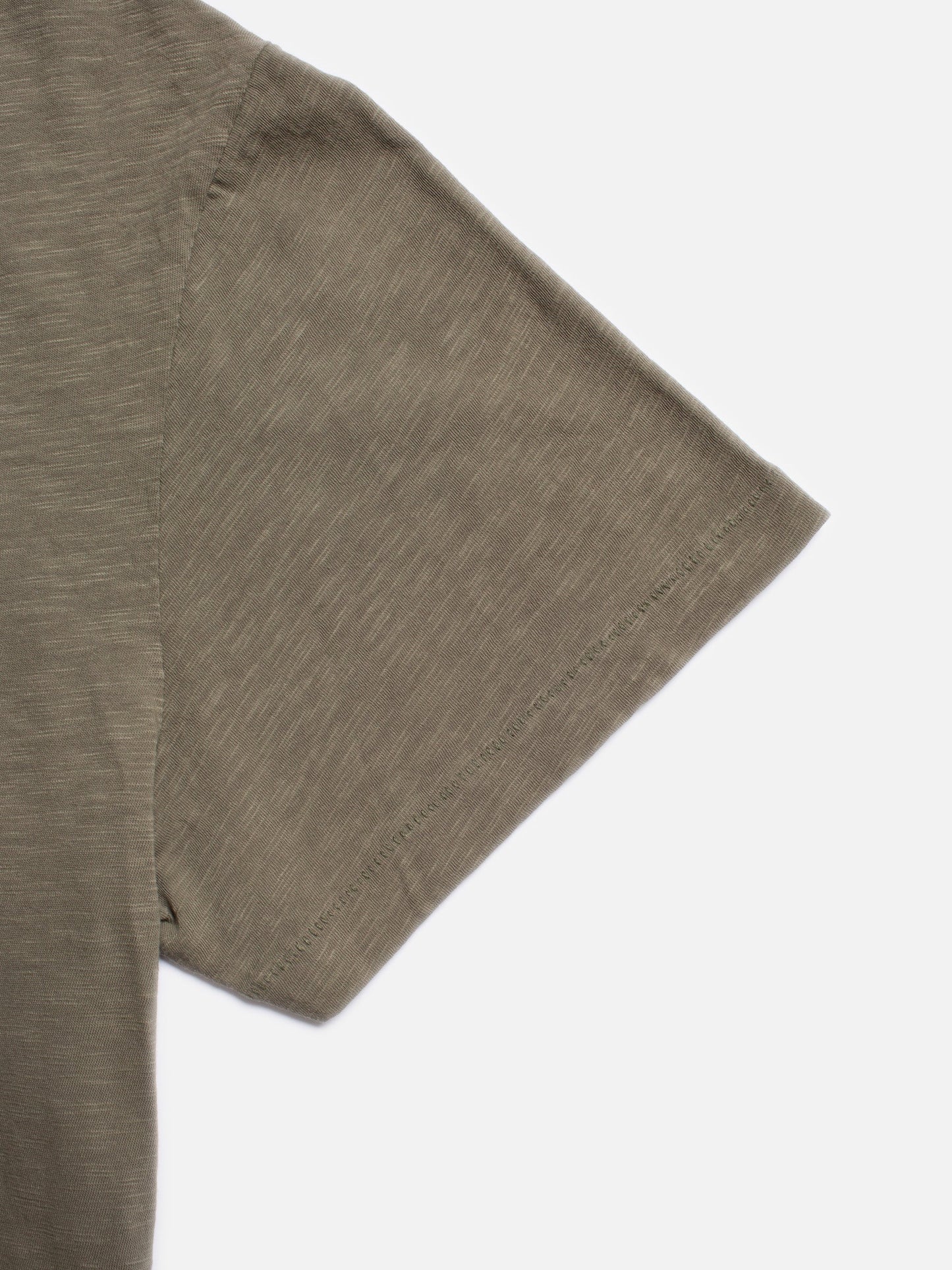 T-shirt en coton bio | Vert olive "roffe tee pale olive"