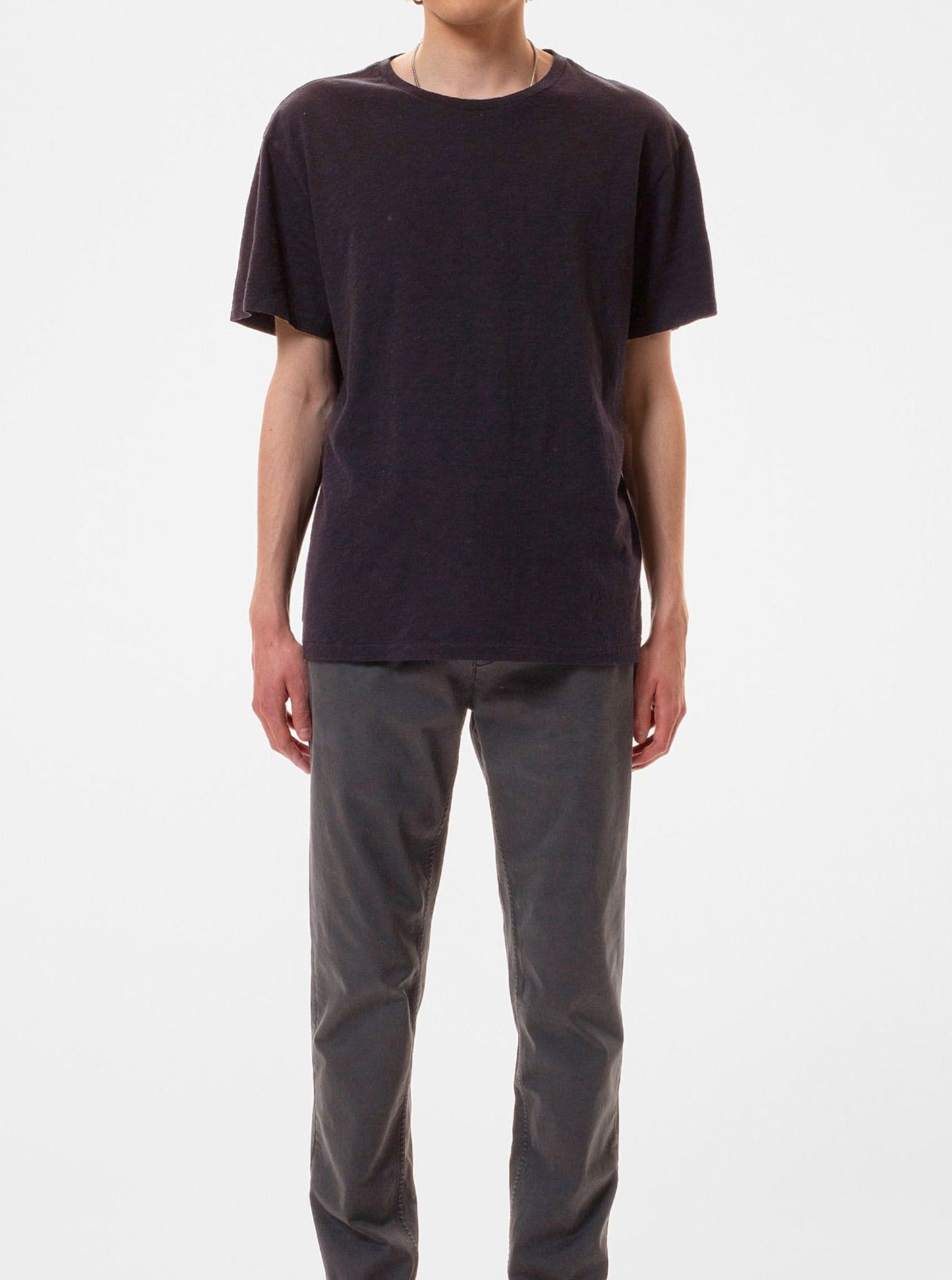 T-shirt en coton bio | Noir "roffe tee black"