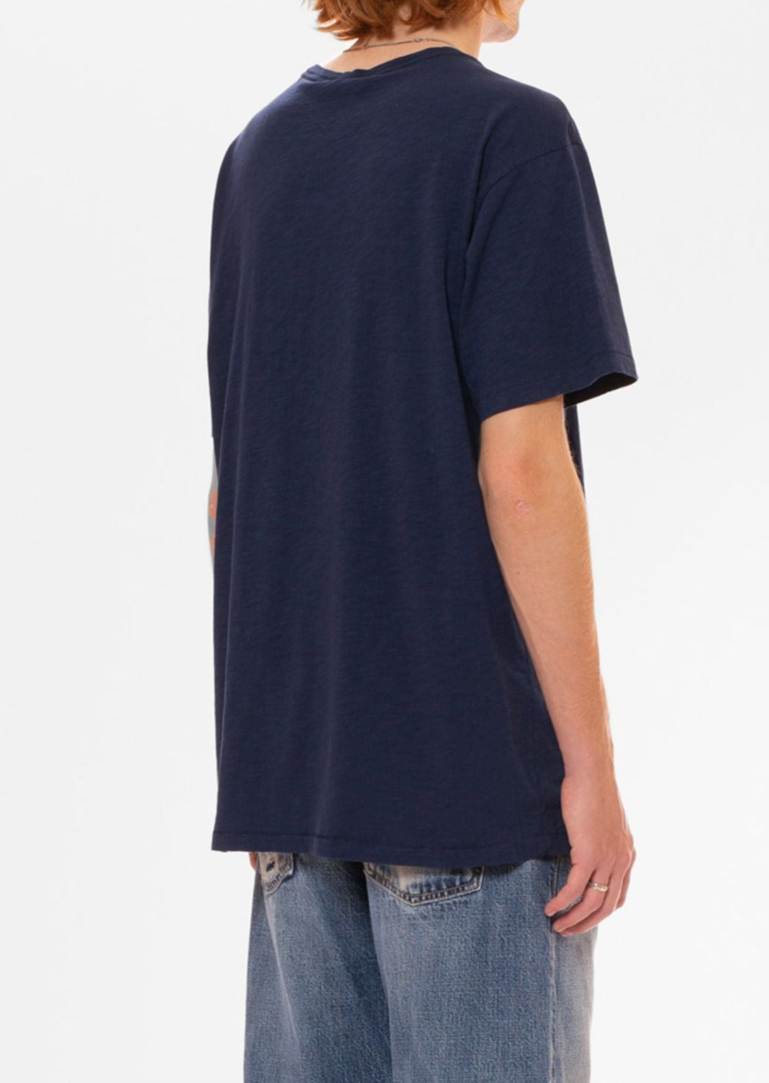 T-shirt en coton bio | Bleu marine "roffe t-shirt french bue"