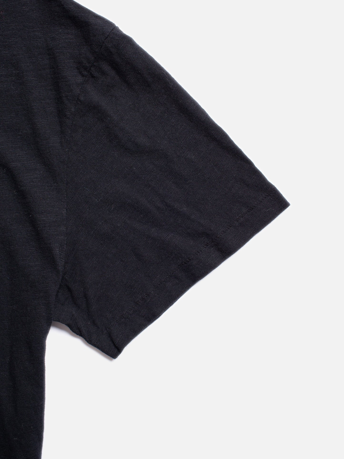 T-shirt en coton bio | Noir "roffe tee black"