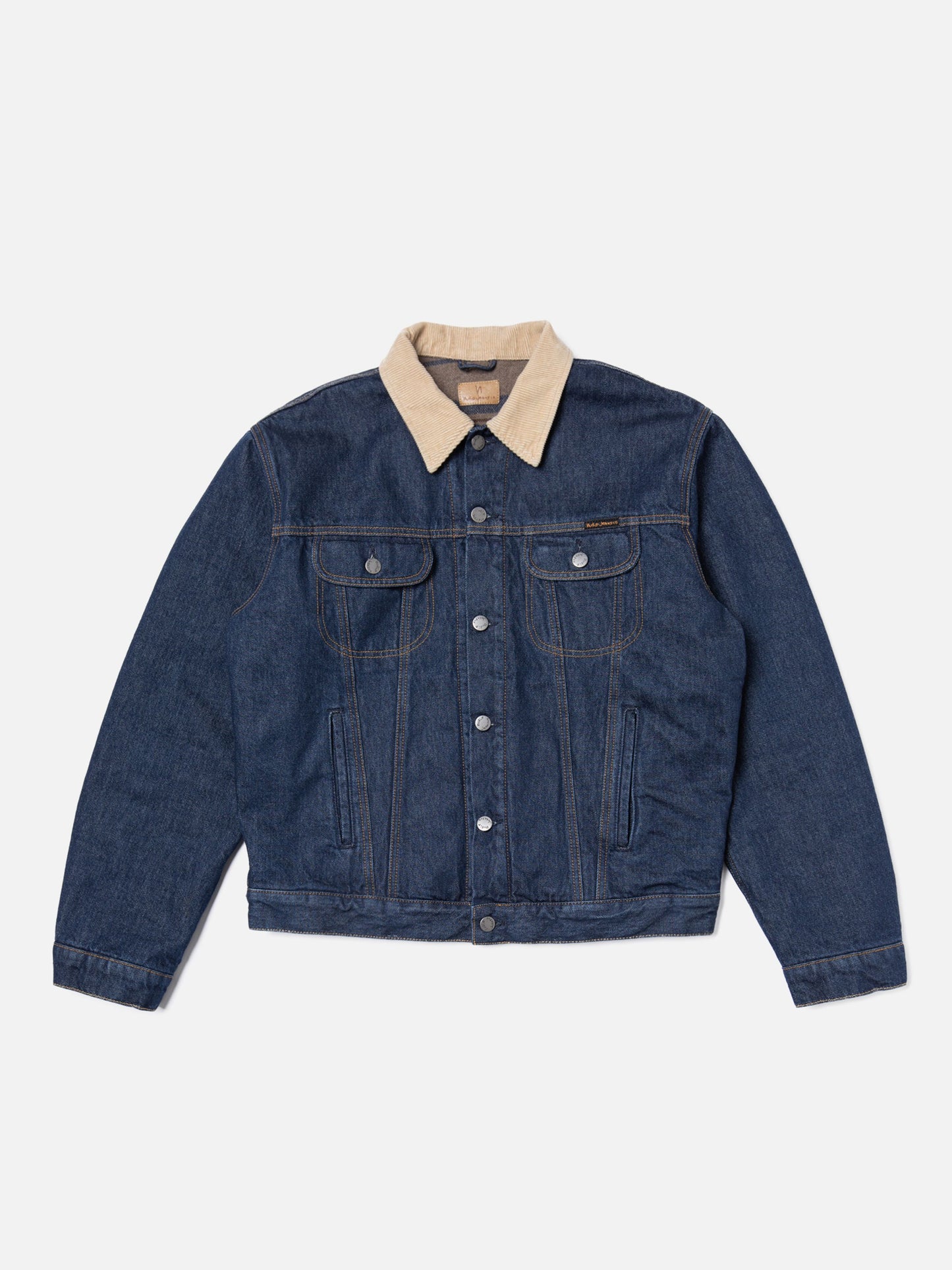 Veste denim doublée en coton bio | brut "johnny thunder denim jacket"