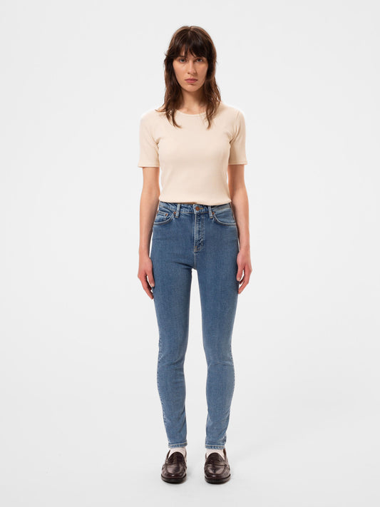 Jean skinny en coton bio | Bleu "hightop tilde everyday blue"