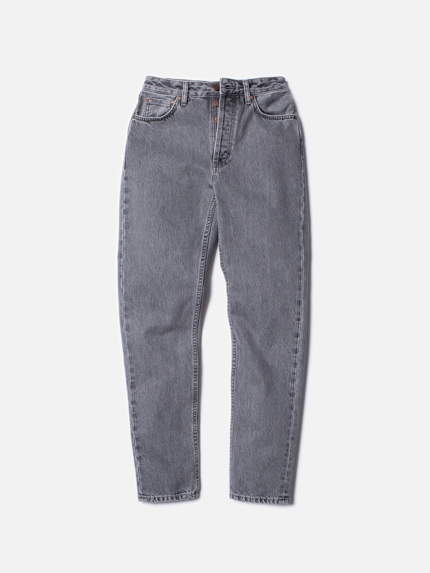 Jean mom en coton bio | Gris "breezy britt mountain grey"