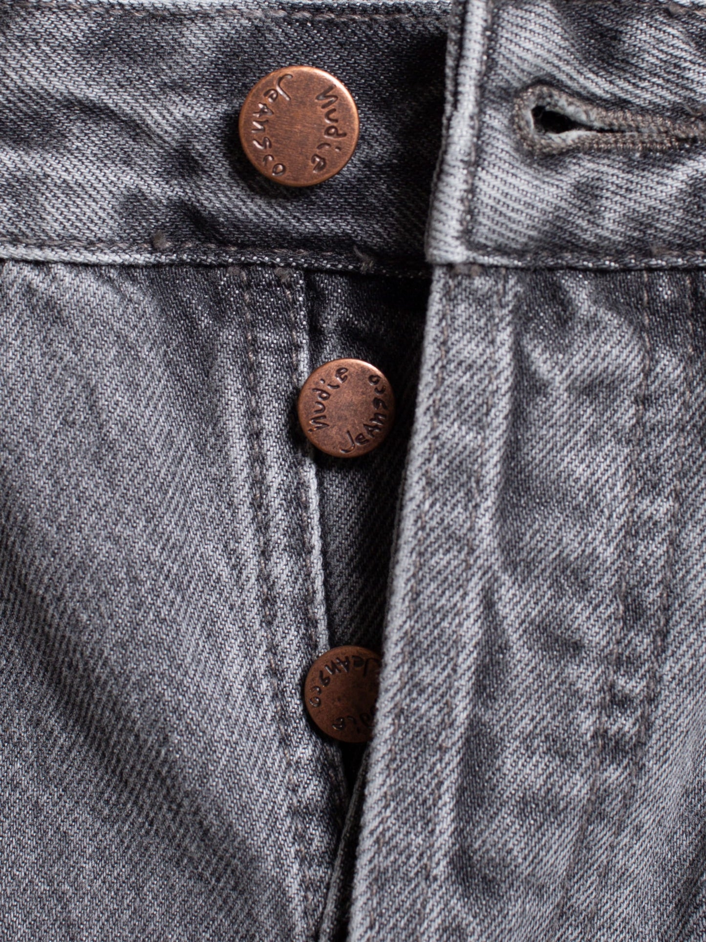 Jean mom en coton bio | Gris "breezy britt mountain grey"