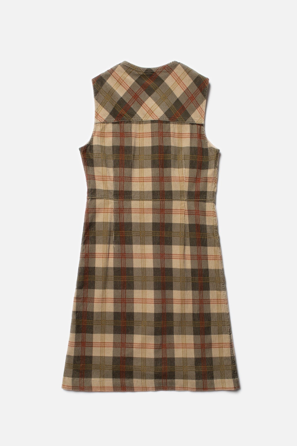 Robe en velours côtelé de coton bio | Carreaux tartan "my corduroy dress multi"