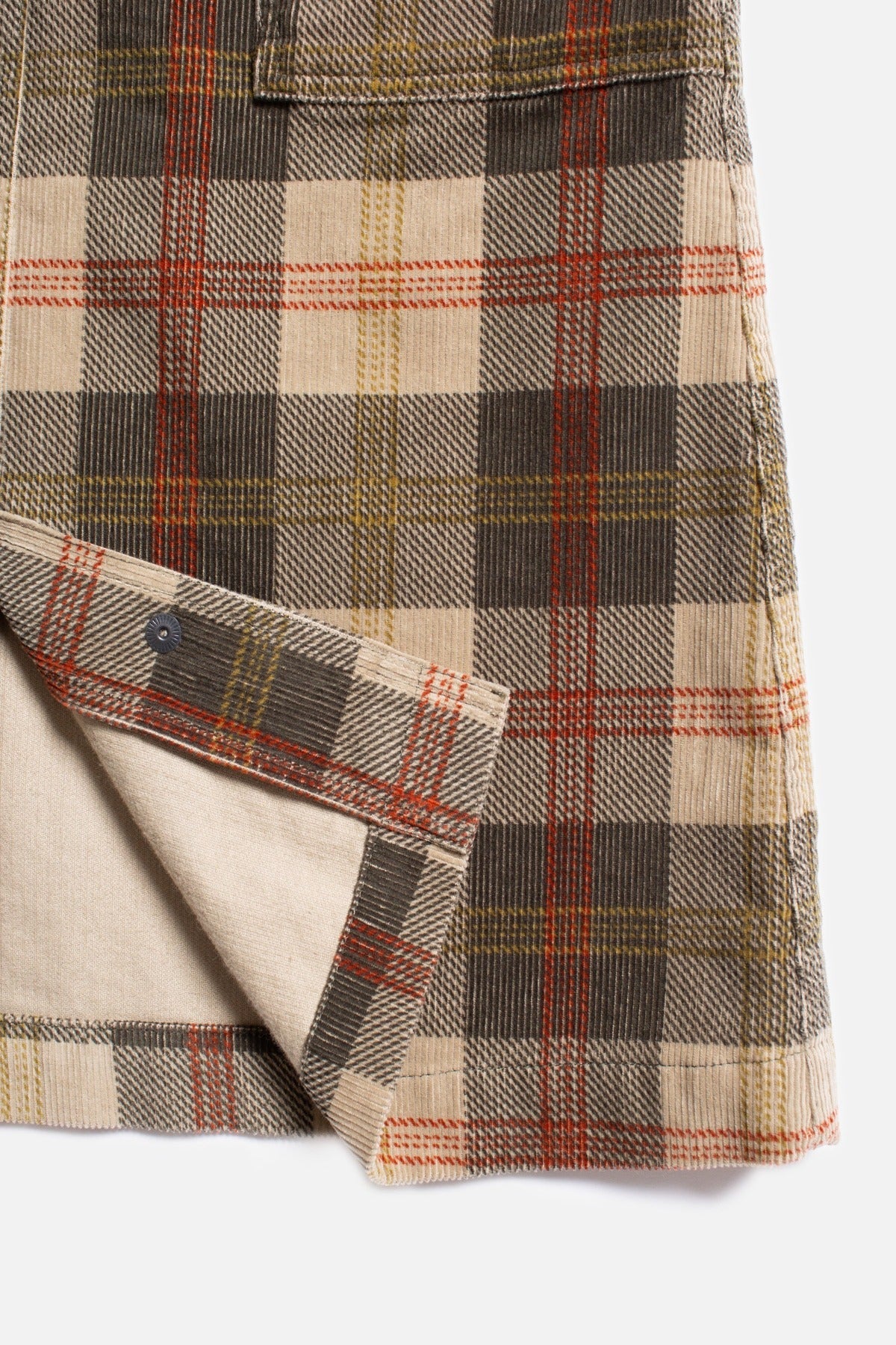 Robe en velours côtelé de coton bio | Carreaux tartan "my corduroy dress multi"