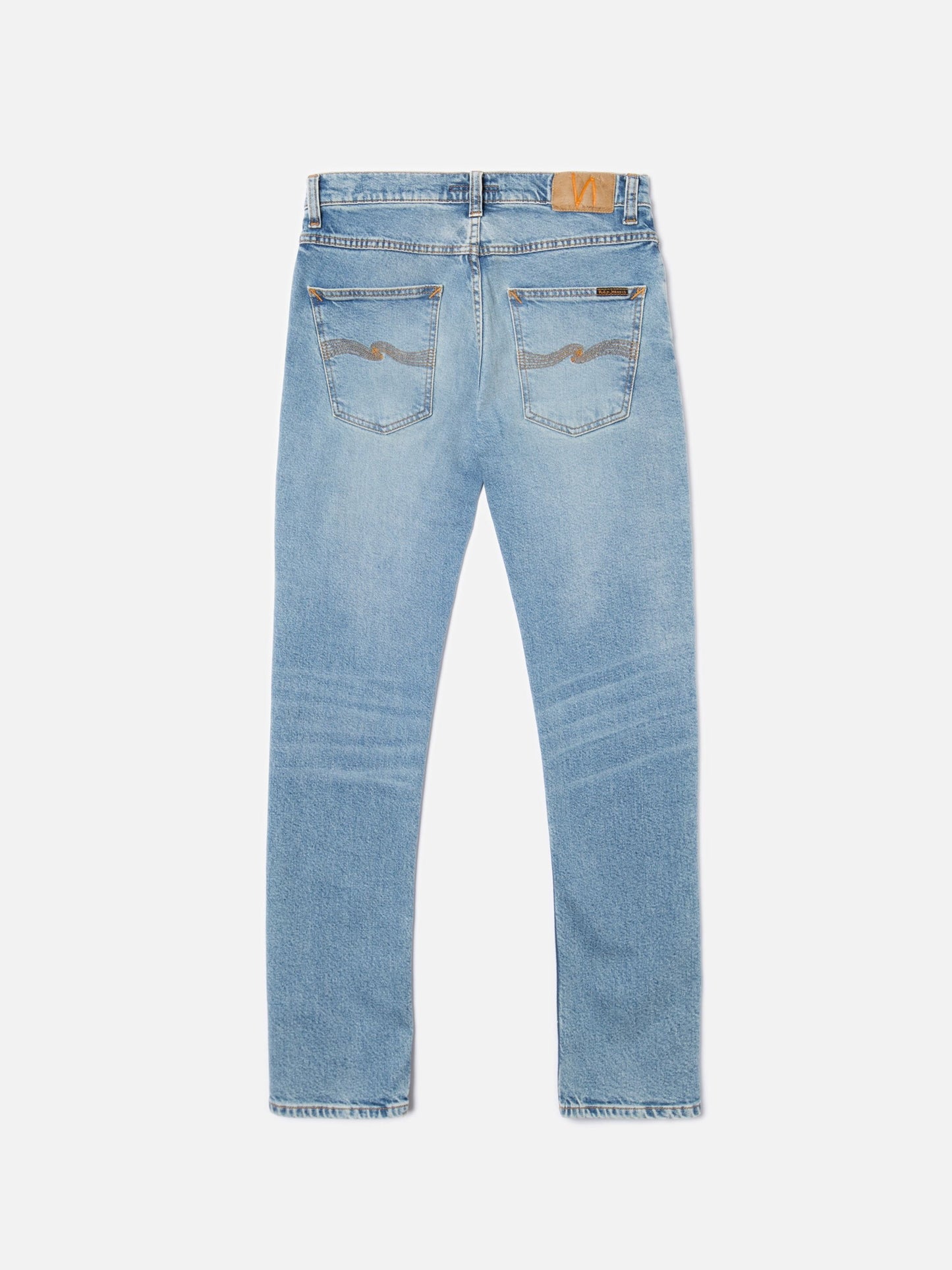 Jean slim en coton bio | Bleu clair délavé "grim tim blue smoke"