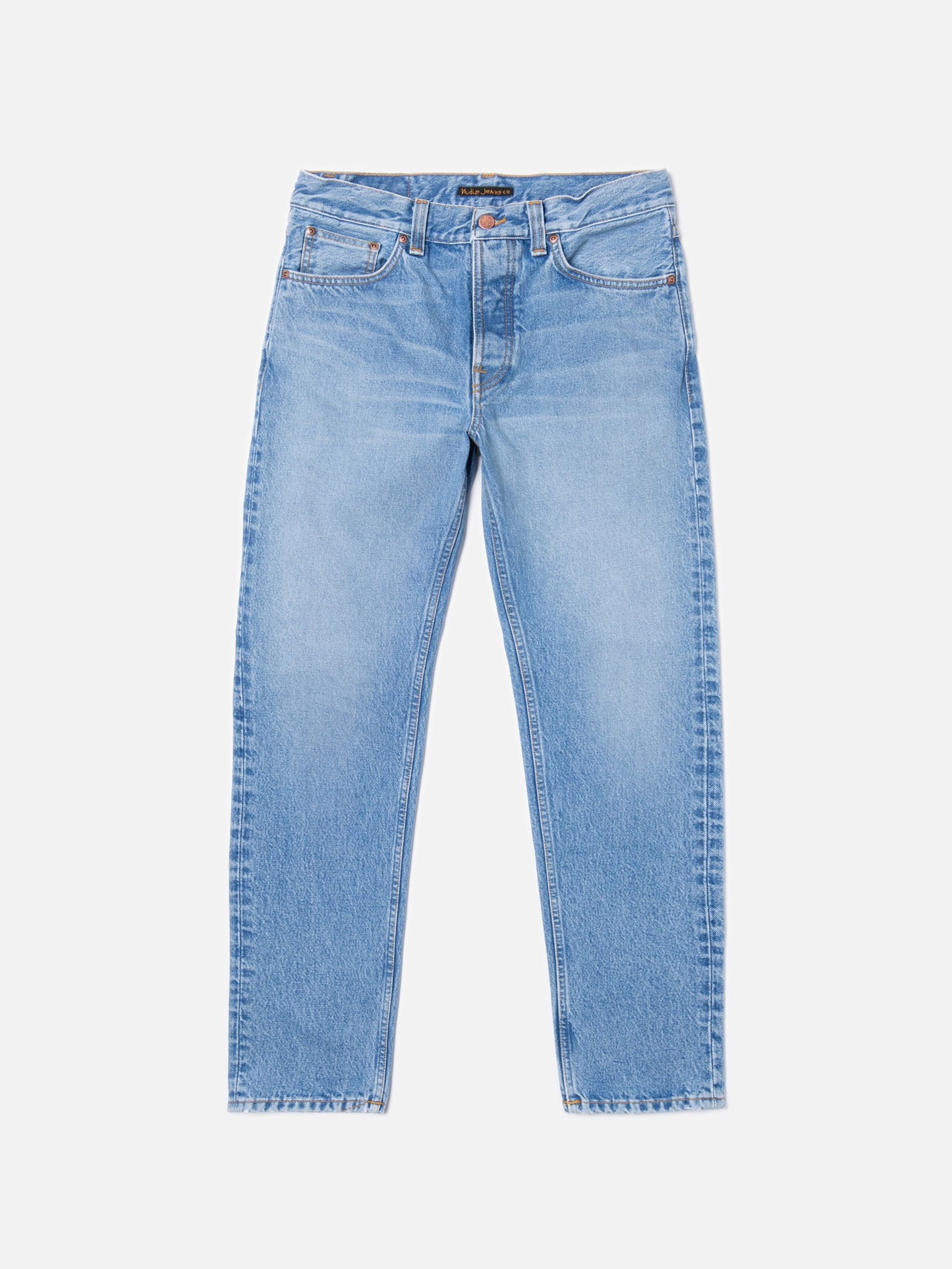 Jean fuselé en coton bio | bleu clair délavé "steady eddie ii all day blues"