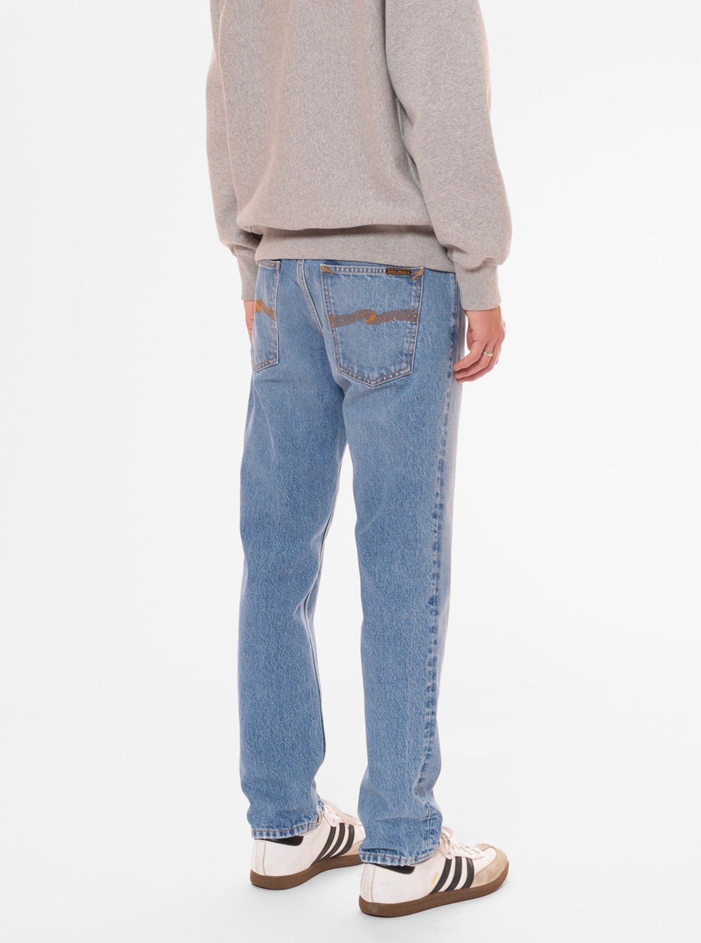 Jean fuselé en coton bio | bleu clair délavé "steady eddie ii all day blues"