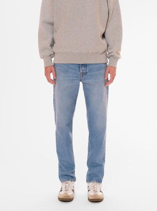 Jean fuselé en coton bio | bleu clair délavé "steady eddie ii all day blues"