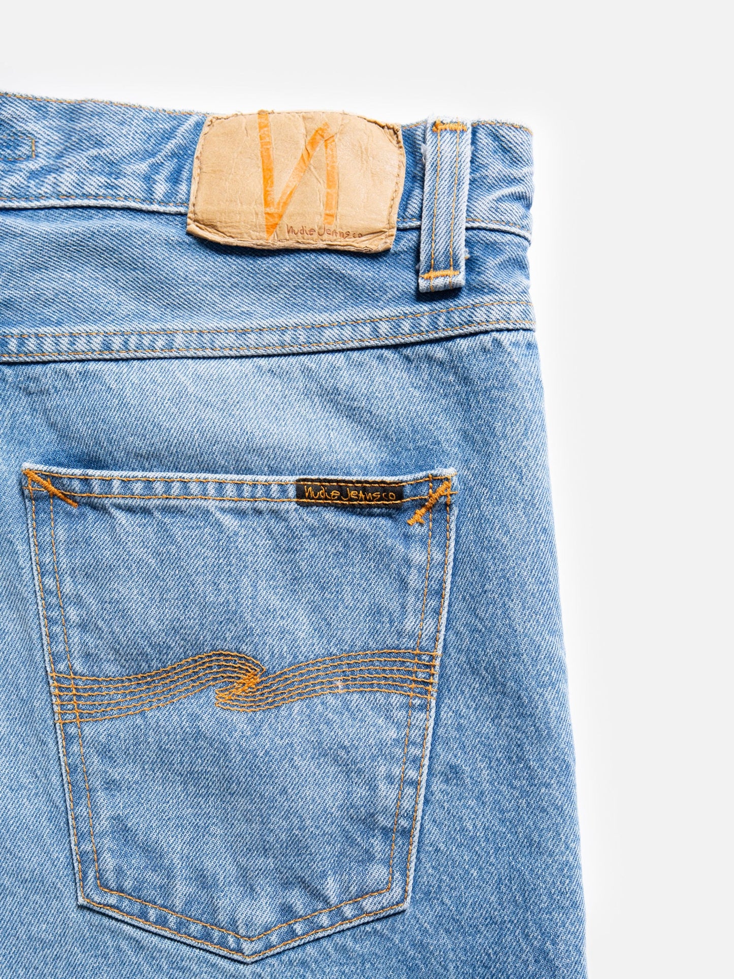 Jean fuselé en coton bio | bleu clair délavé "steady eddie ii all day blues"