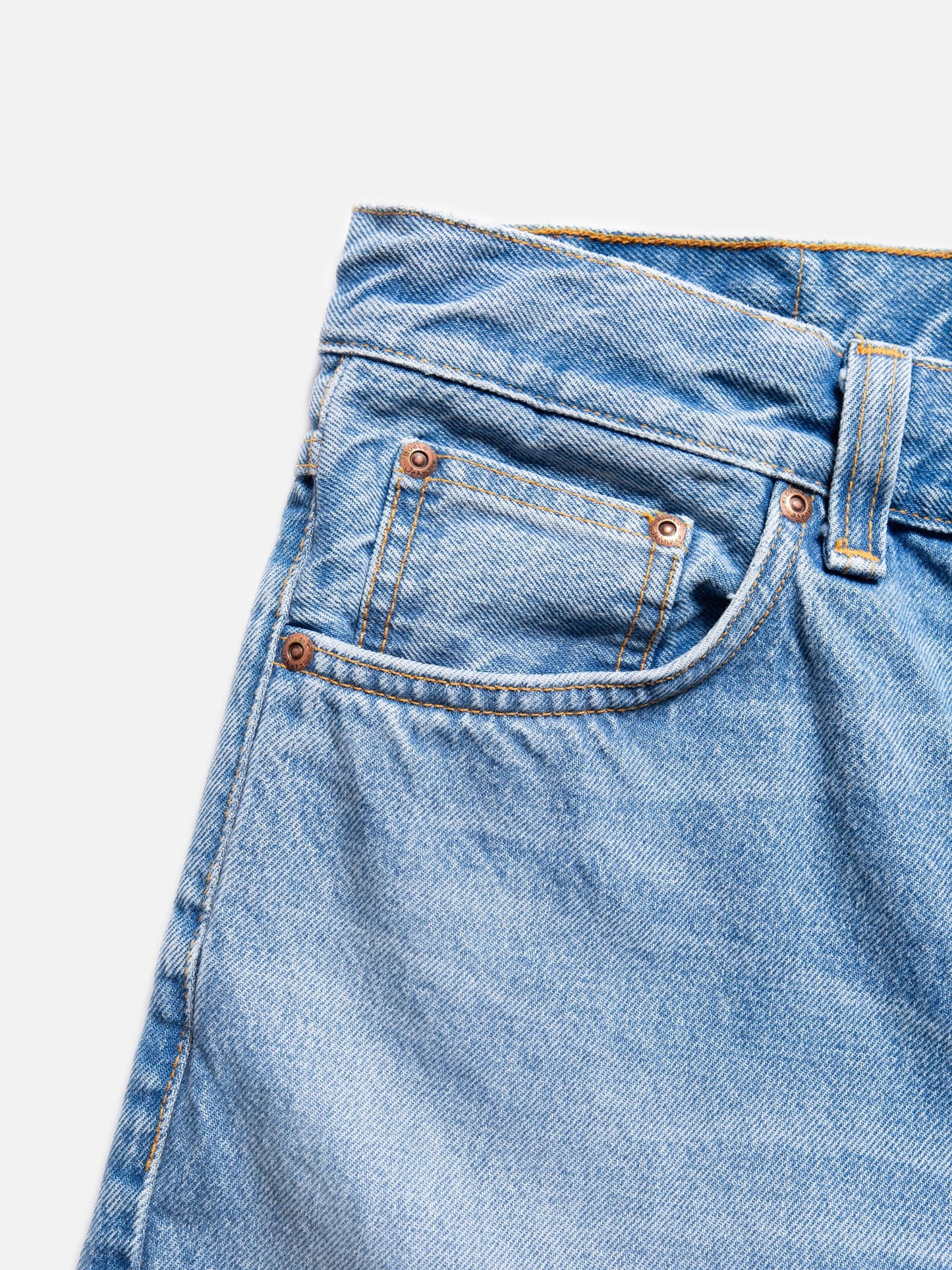 Jean fuselé en coton bio | bleu clair délavé "steady eddie ii all day blues"