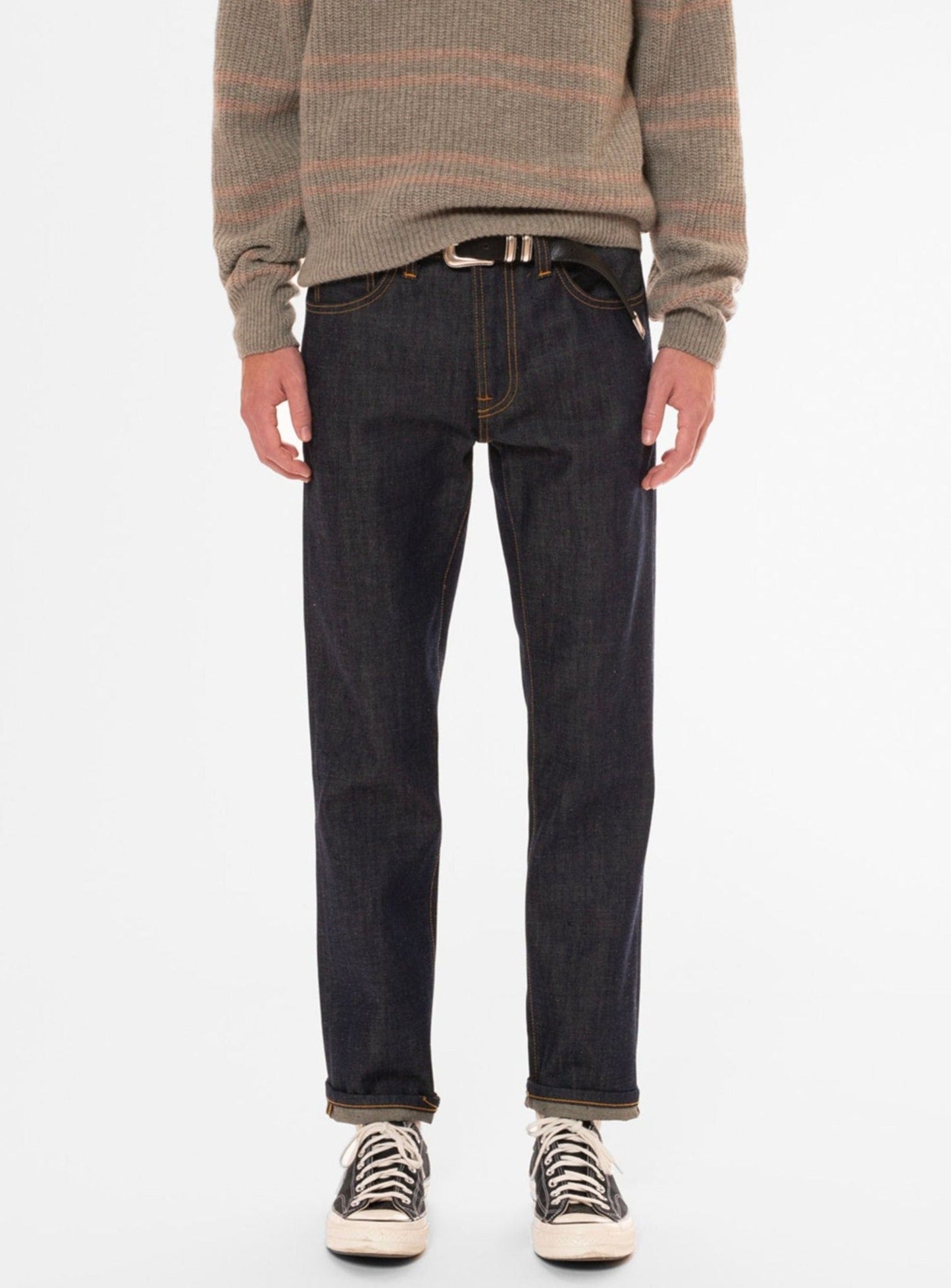 Jean droit en coton bio | brut "gritty jackson dry old"