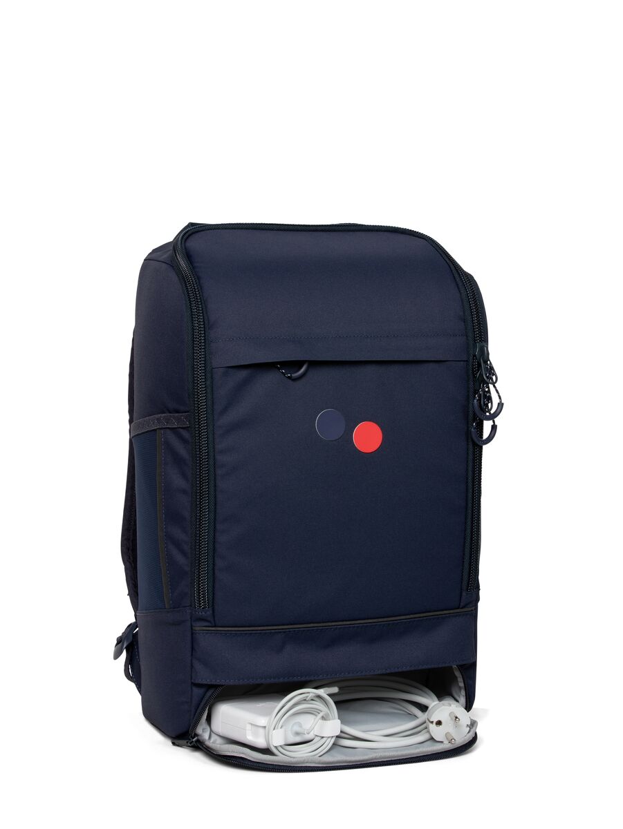 Sac à dos bleu marine en plastique recyclé - Cubik Medium
