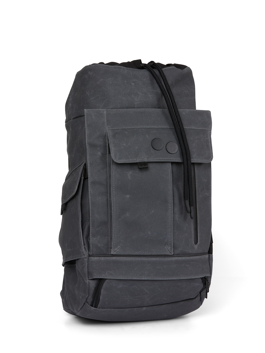 Sac à dos waxé gris recyclé - blok medium
