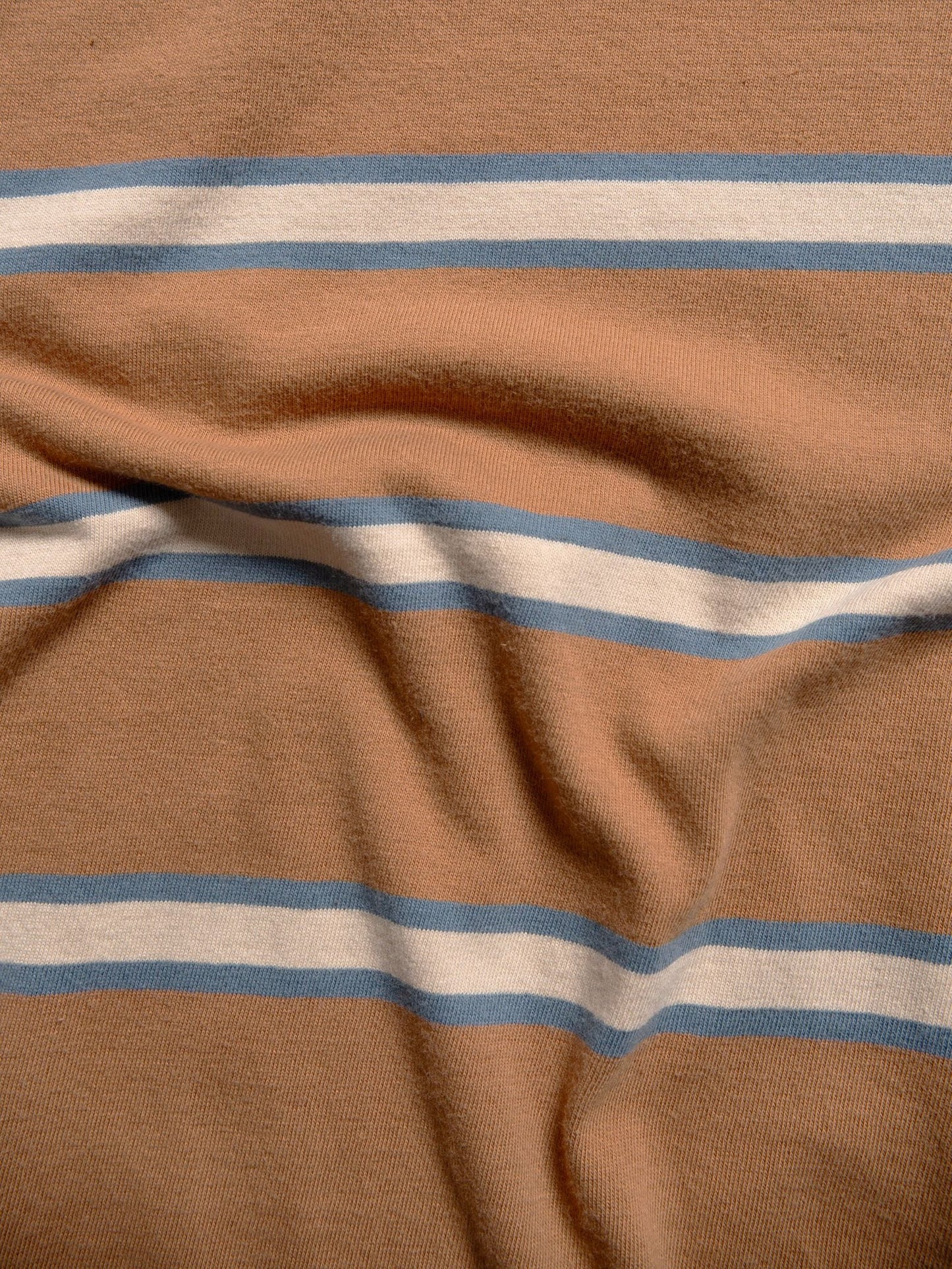 T-shirt rayé en coton bio | marron "leffe 90s stripe t-shirt"