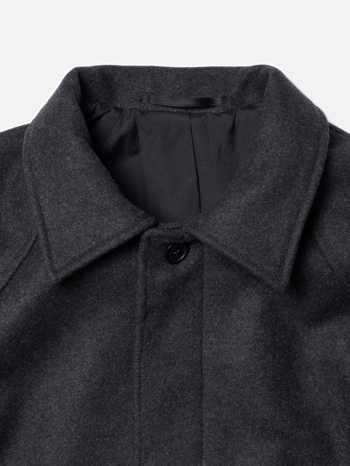 Manteau en laine recyclée | Gris "corey car coat anthracite melange"