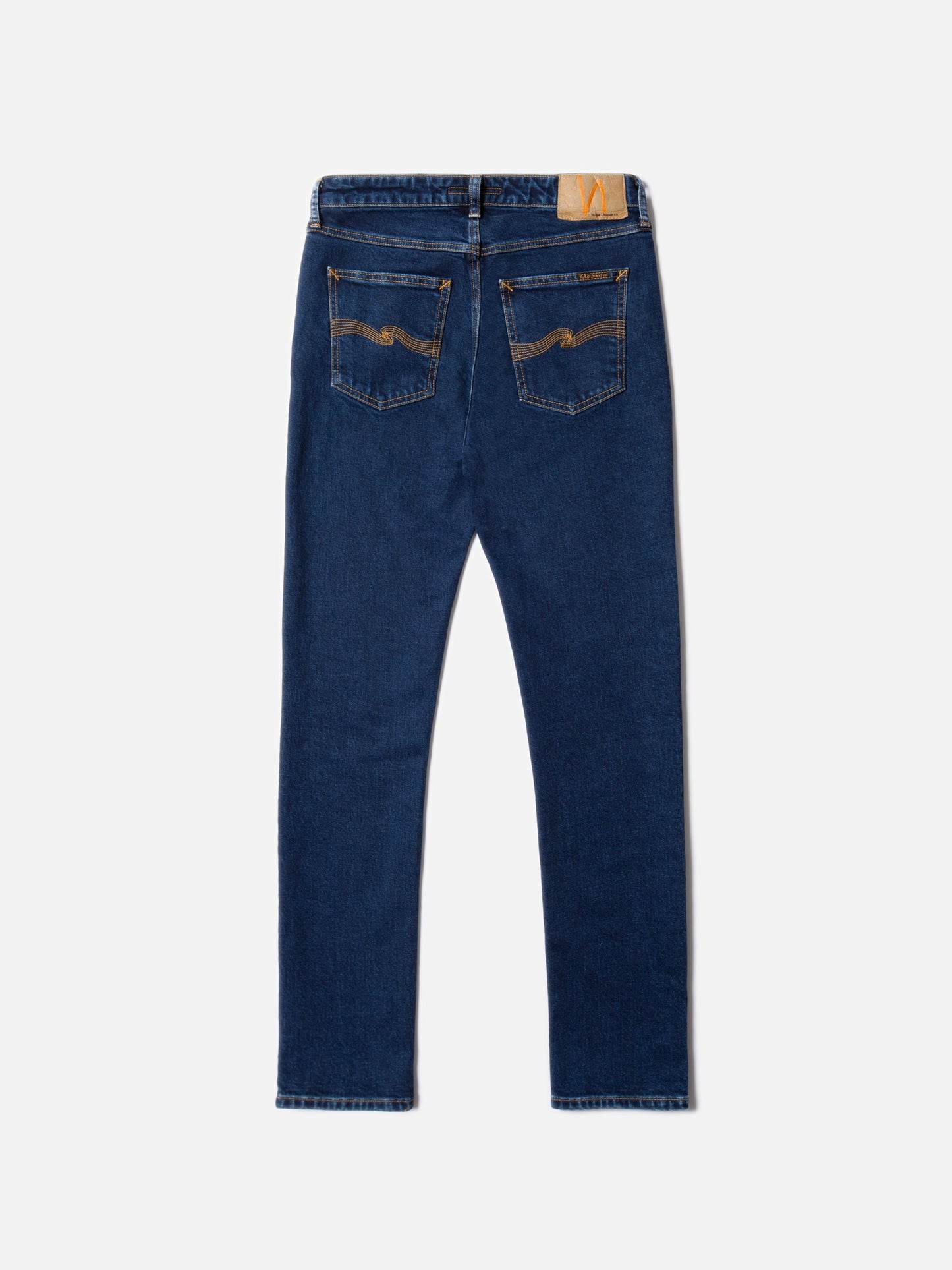 Jean slim en coton bio | bleu "mellow mae indigo rain"