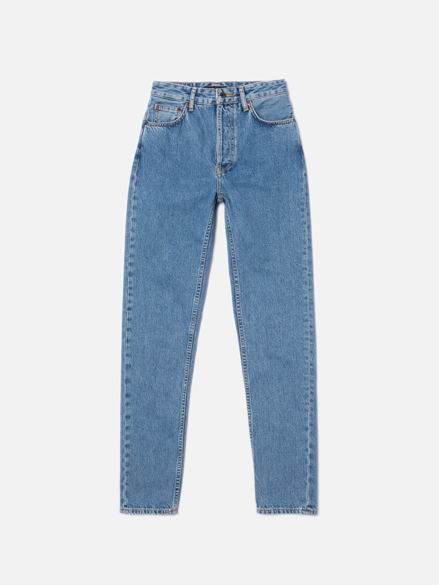 Jean mom en coton bio | bleu "breezy britt casual blue"