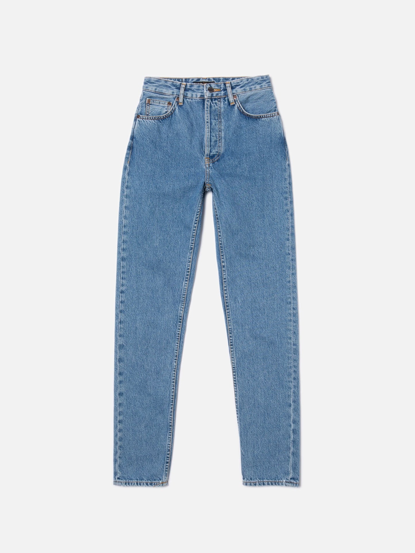 Jean mom en coton bio | bleu 'breezy britt casual blue'