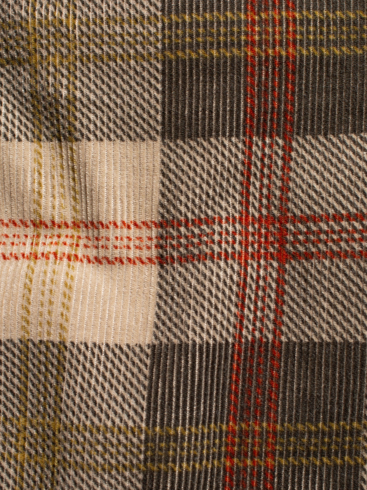 Pantalon ample velours en coton bio | carreaux tartan "clean eileen corduroy"