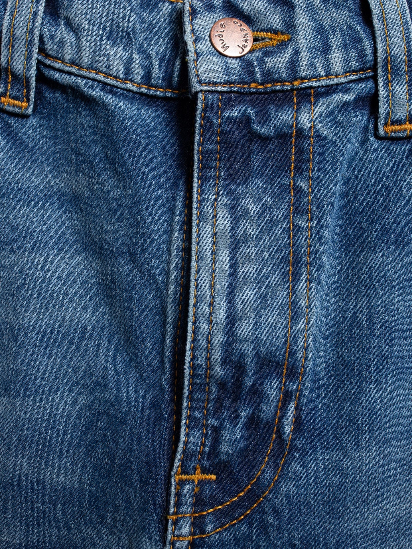 Jean slim en coton bio | Bleu délavé "lean dean dark waters"