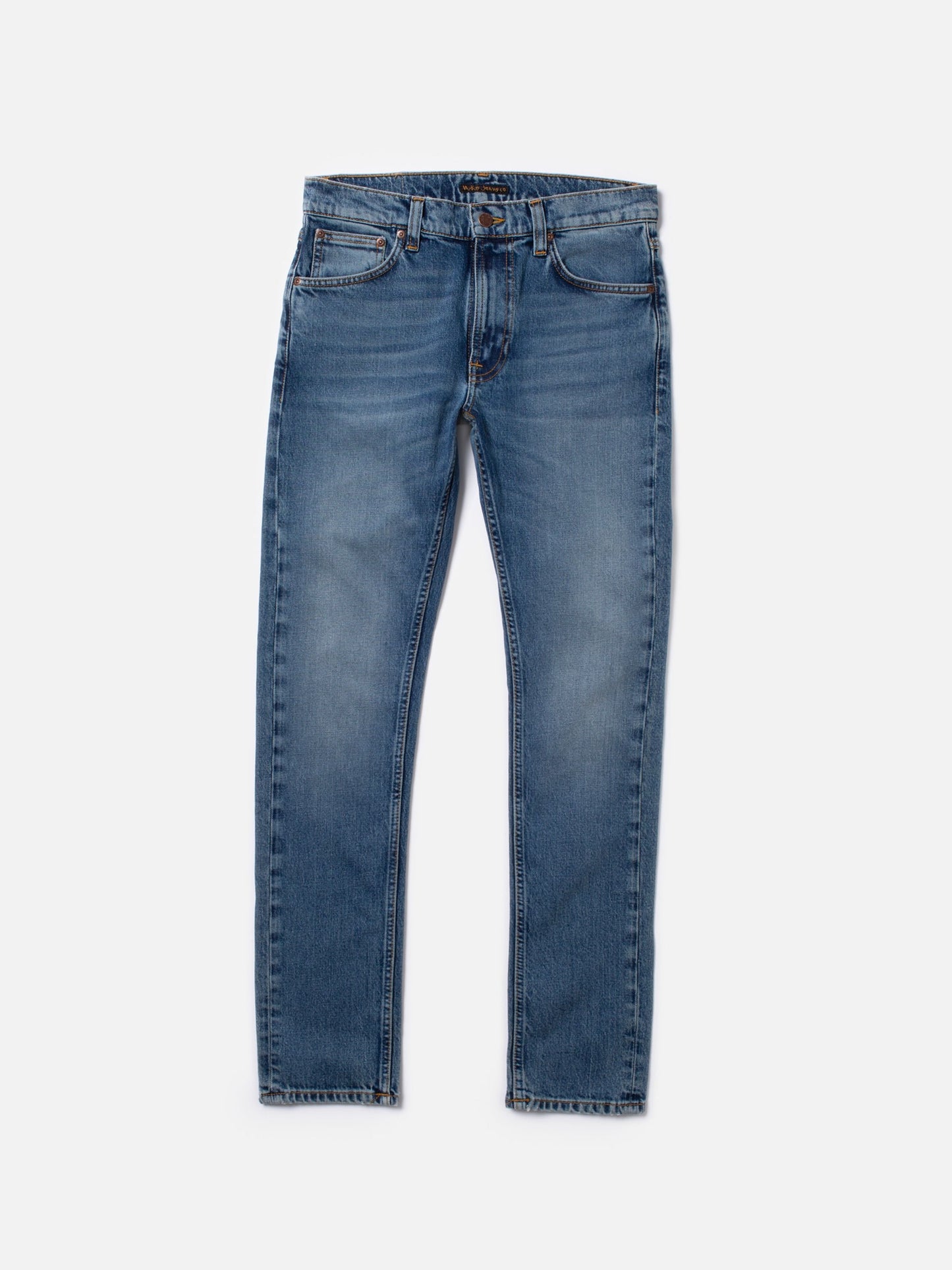 Jean slim en coton bio | Bleu délavé "lean dean dark waters"