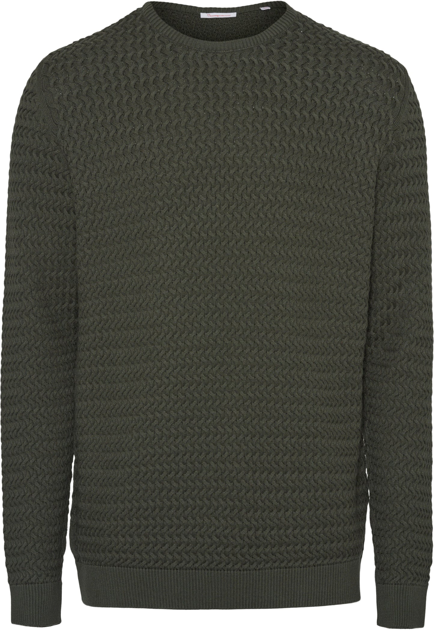 Pull vert forêt en coton bio - Field