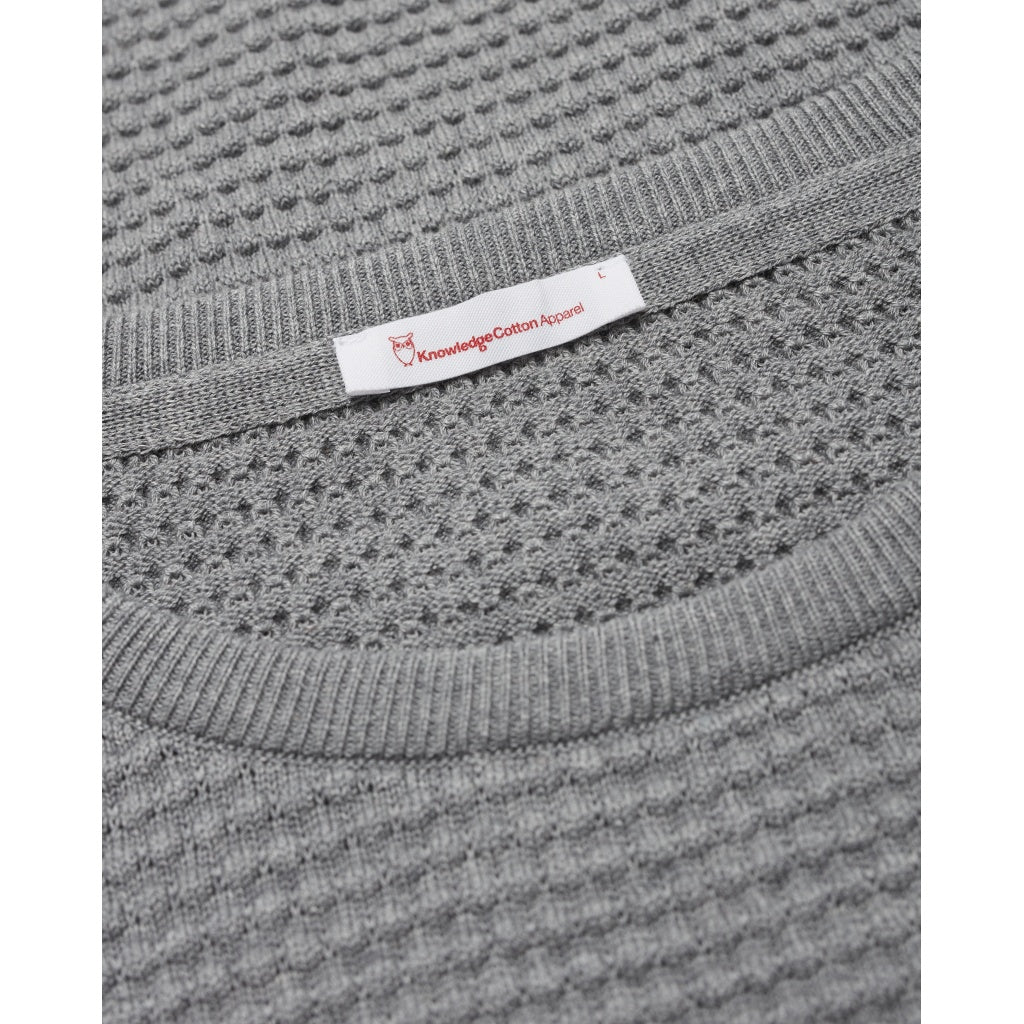 Pull gris en coton bio - Field