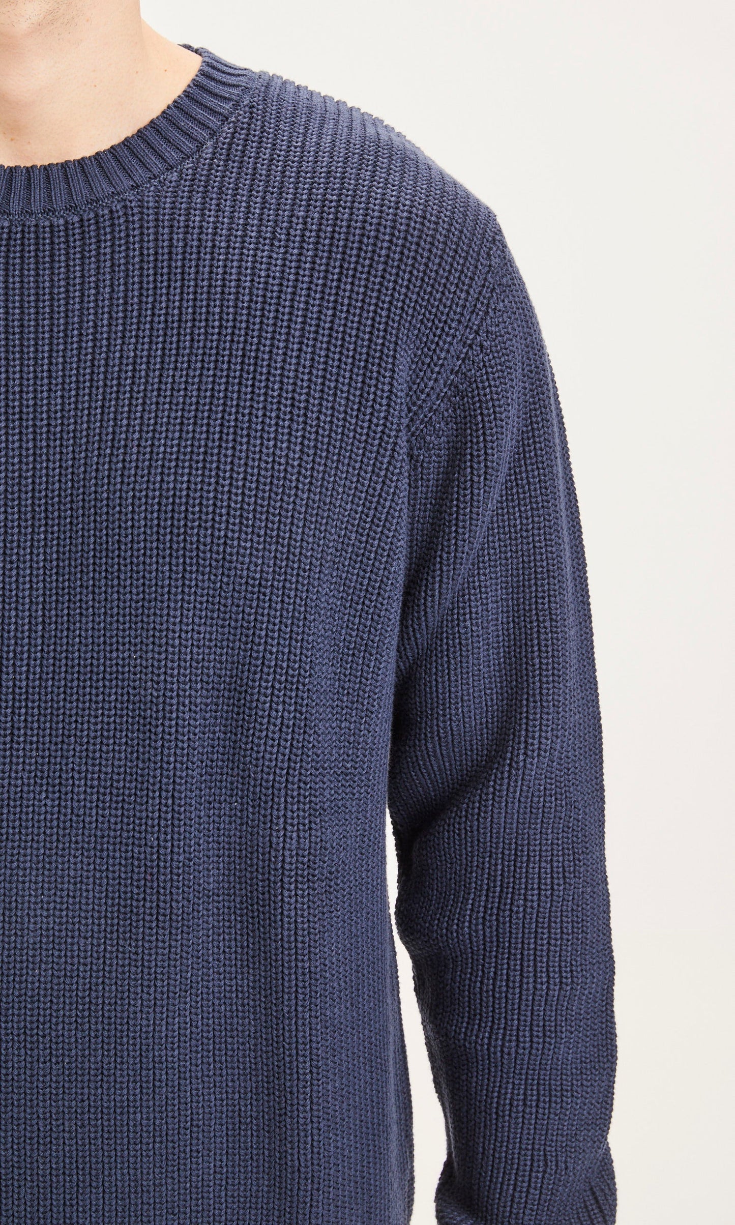 Pull bleu nuit en coton bio - VALLEY Total Eclipse