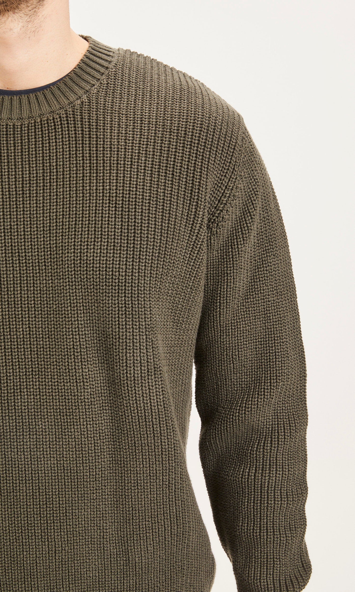 Pull vert forêt en coton bio - VALLEY Forrest Night
