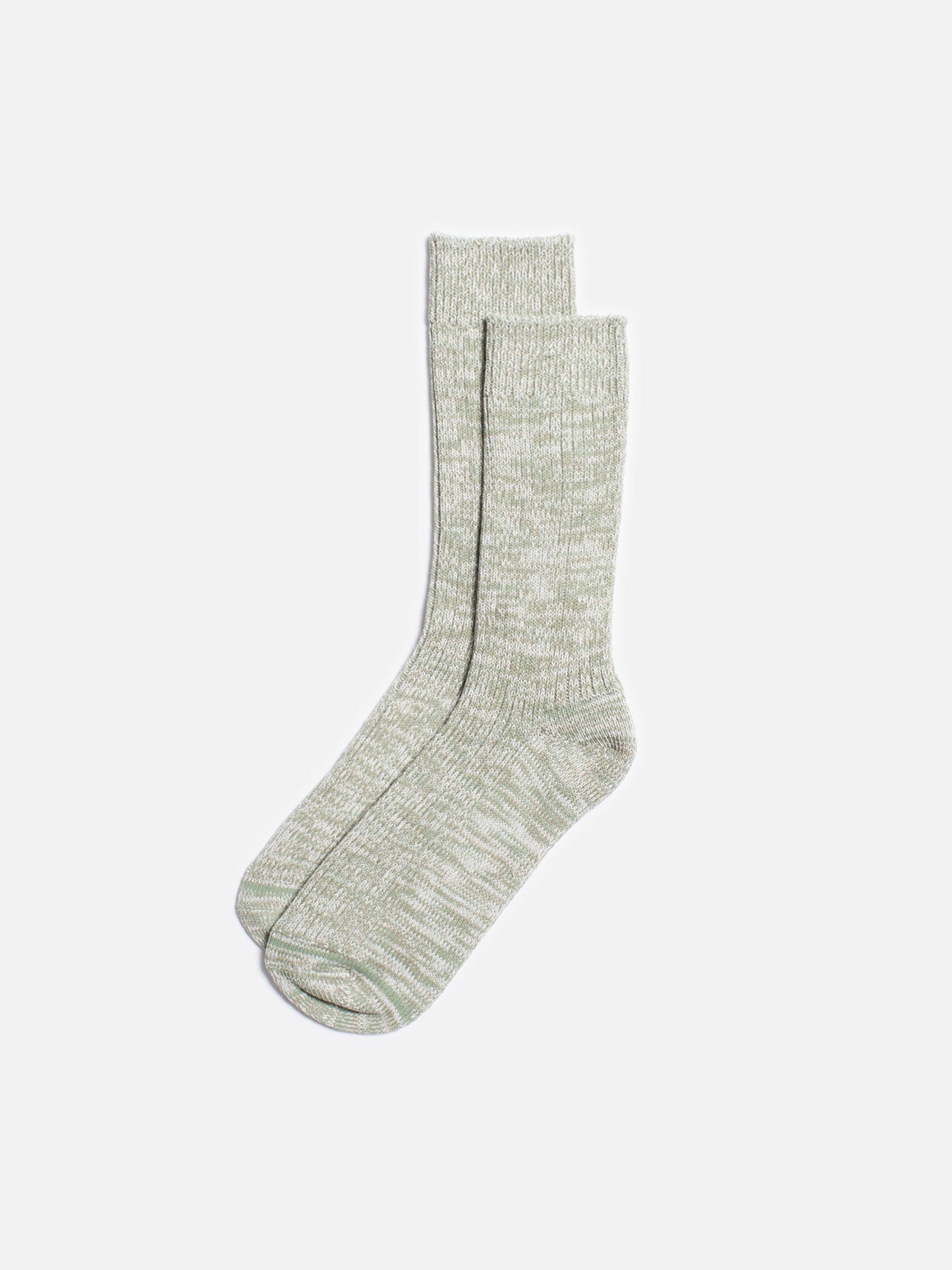 Chaussettes en matières recyclées | Vert chiné "mens chunky socks green"