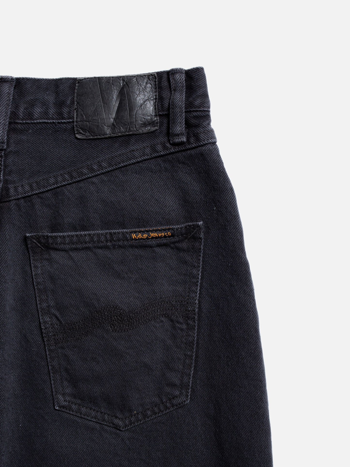 Jupe longue en denim de coton bio | noir "anna denim skirt black"