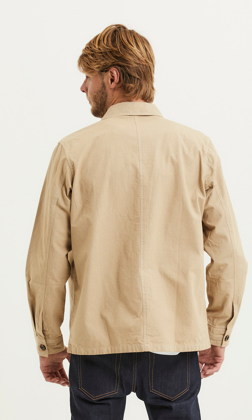 Veste beige en coton bio - Pine