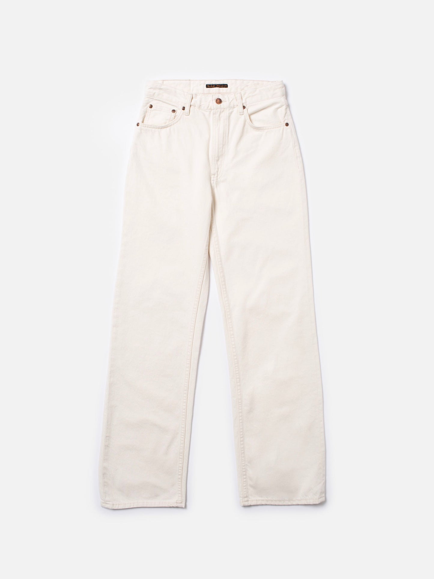 Jean ample en coton bio | écru non teinté 'clean eileen limestone'