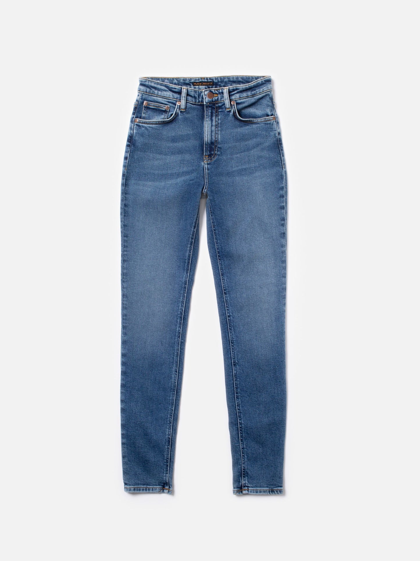 Jean skinny taille haute en coton bio | bleu "hightop tilde blue reality"