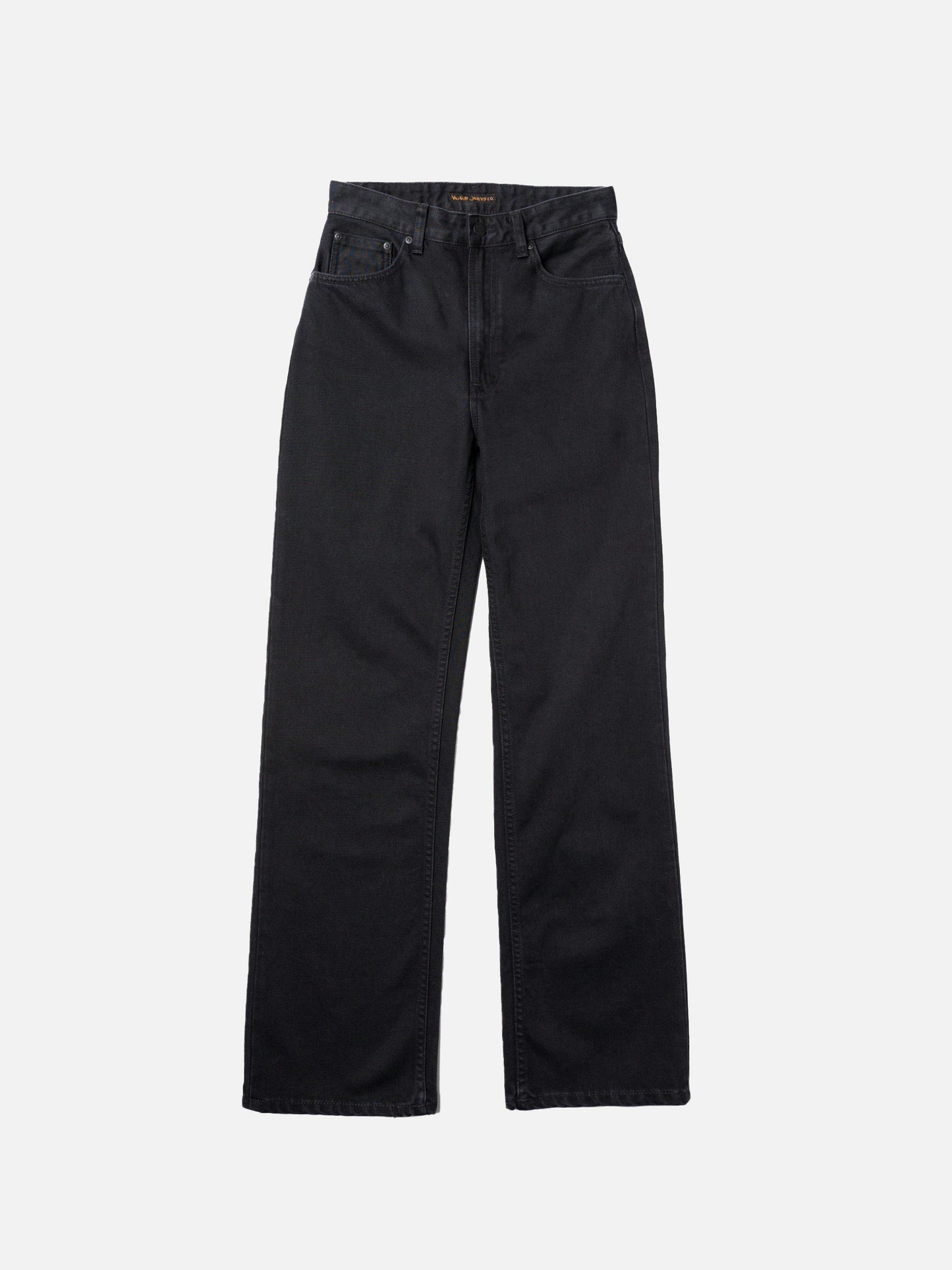 Jean large en coton biologique | noir "clean eileen smooth black""