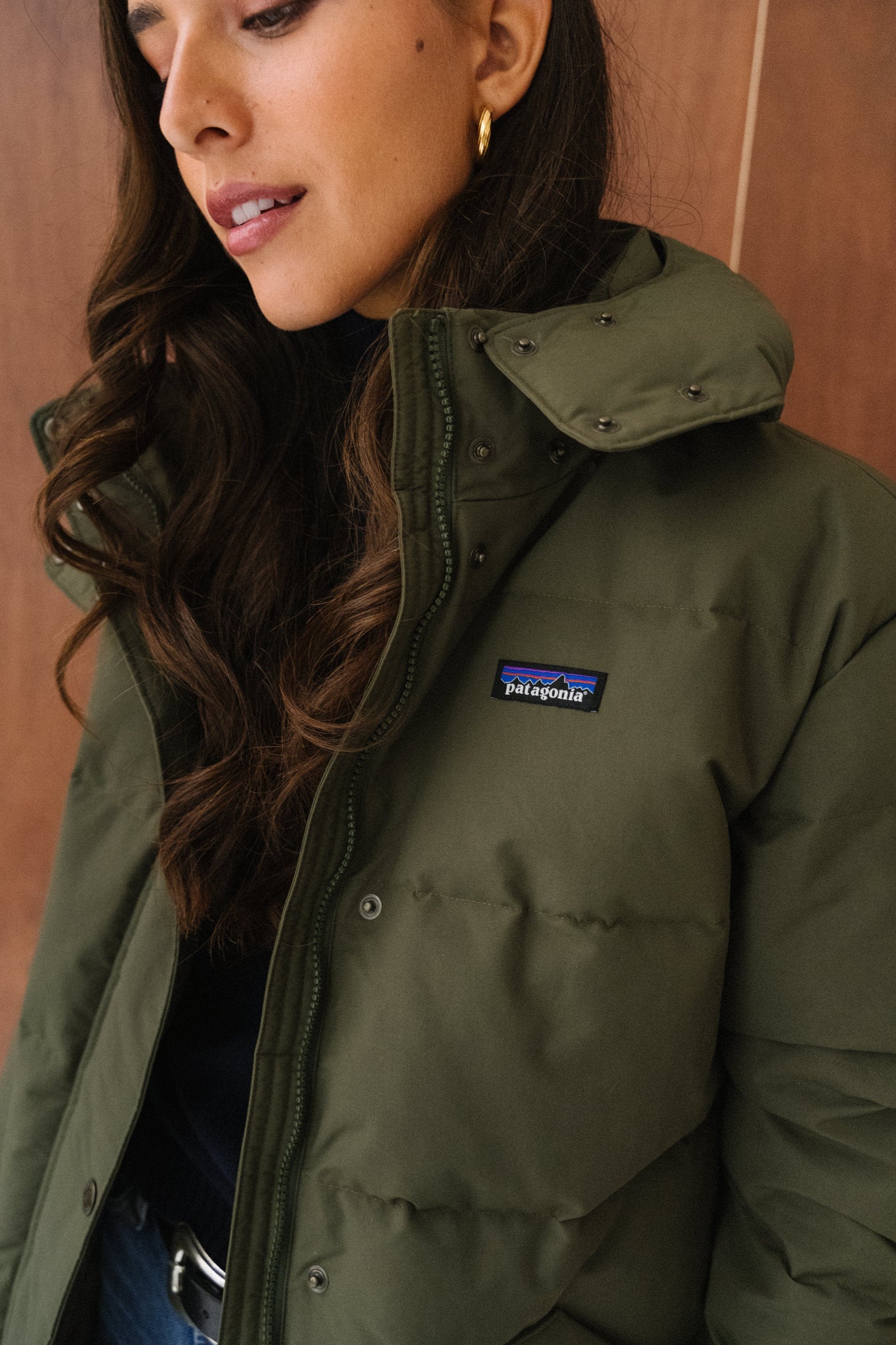 Parka en matières recyclées | kaki "downdrift parka - bsng"