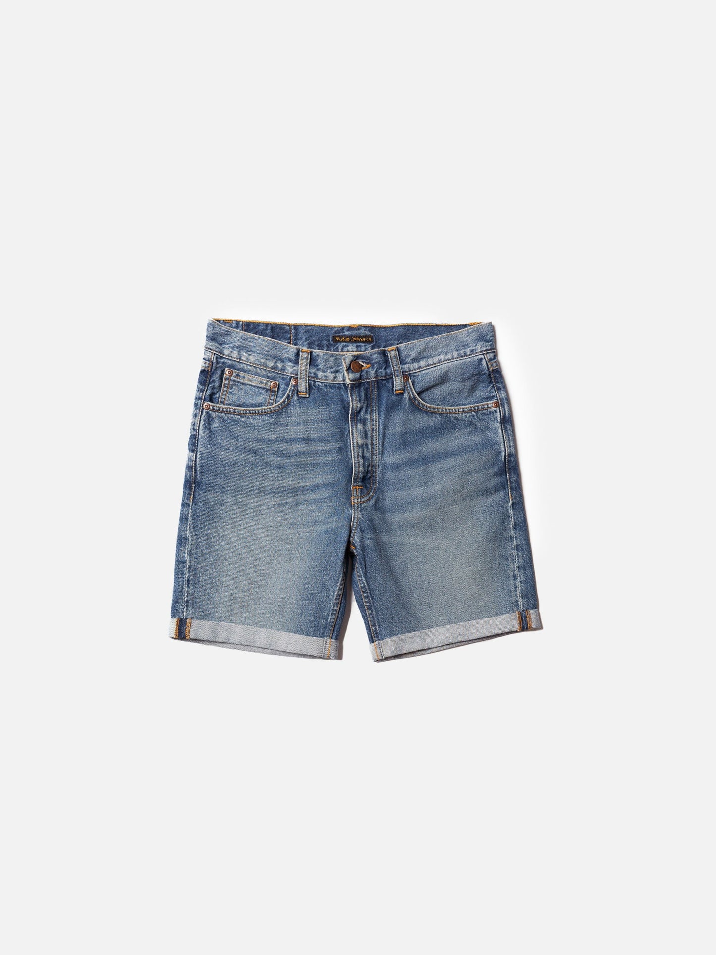 Shorts en denim de coton bio | bleu délavé "josh denim shorts blue haze"