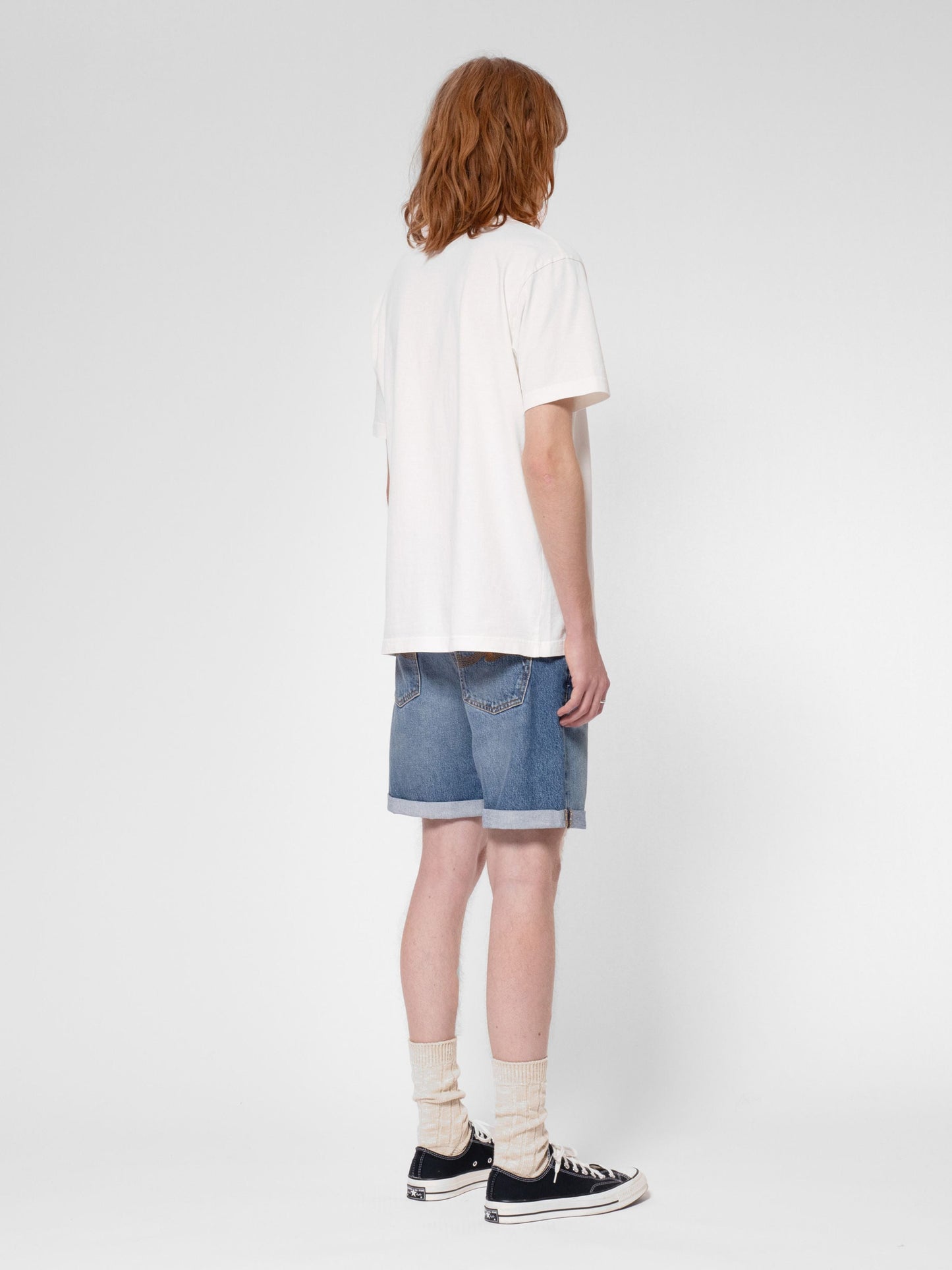 Shorts en denim de coton bio | bleu délavé "josh denim shorts blue haze"