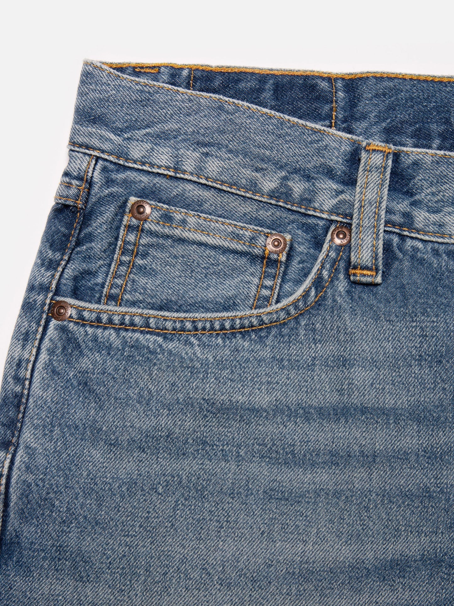 Shorts en denim de coton bio | bleu délavé "josh denim shorts blue haze"