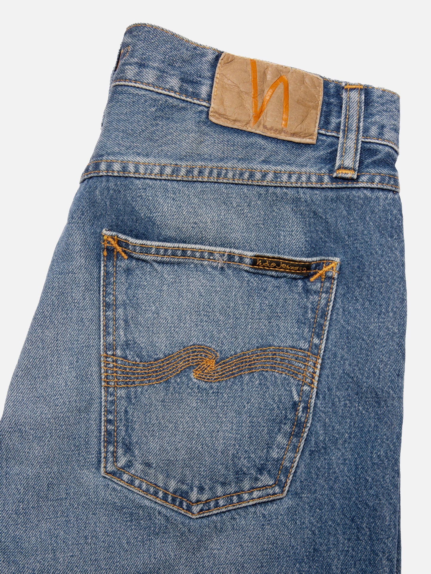 Shorts en denim de coton bio | bleu délavé "josh denim shorts blue haze"